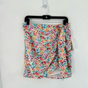 For Love & Lemons Gilles Mini Skirt In Aqua - New with tags MSRP $132